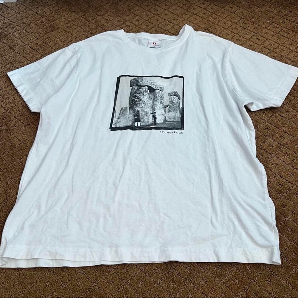 Men’s Stonehenge English Heritage size XL white t-shirt